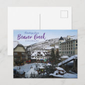Salutations de Beaver Creek Colorado Carte postale (Devant / Derrière)