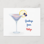 Salutations de Belize Cocktail Carte de vacances (Devant)