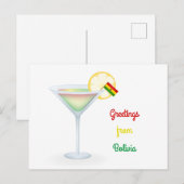 Salutations De Bolivie Cocktail Carte de vacances (Devant / Derrière)