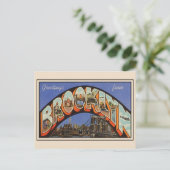 Salutations de Brooklyn New York 1943 Carte postal (Debout devant)