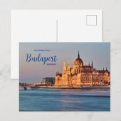 Salutations de Budapest Hongrie Carte postale côti (Devant / Derrière)
