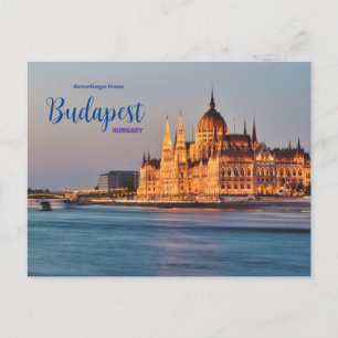 Salutations de Budapest Hongrie Carte postale côti
