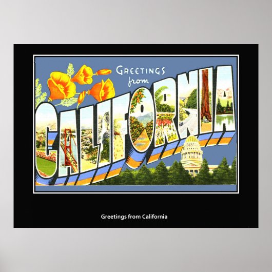 Salutations de California Poster (Devant)