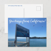 Salutations de Californie ! Carte postale (Devant / Derrière)