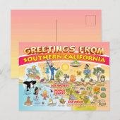 Salutations de Californie du Sud Carte postale (Devant / Derrière)