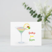 Salutations de carte de vacances de cocktail de la (Debout devant)