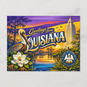 Salutations de carte postale 