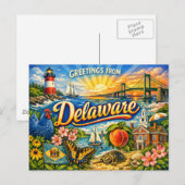 Salutations de carte postale (Devant / Derrière)
