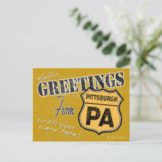 Salutations de carte postale de Pittsburgh (Debout devant)
