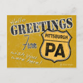 Salutations de carte postale de Pittsburgh (Devant)