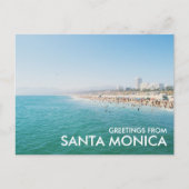 Salutations de carte postale de Santa Monica (Devant)