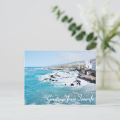 Salutations de carte postale de Ténérife (Debout devant)