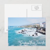 Salutations de carte postale de Ténérife (Devant / Derrière)