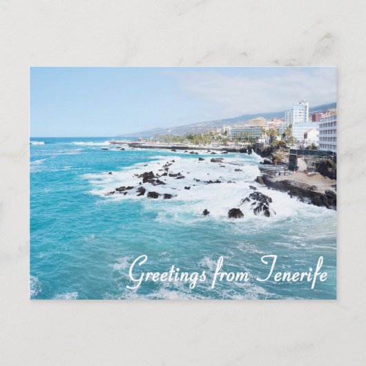 Salutations de carte postale de Ténérife (Devant)