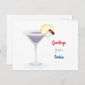 Salutations de carte postale de vacances de (Devant / Derrière)