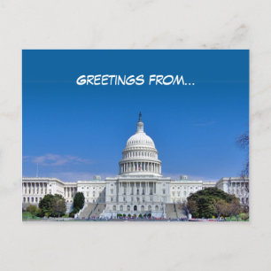 Salutations de... - Carte postale - Modèle
