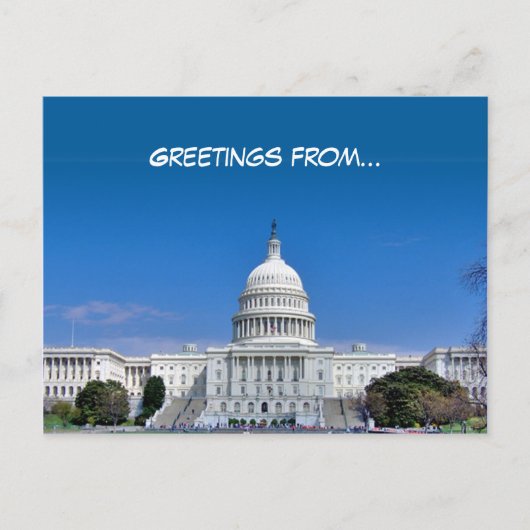 Salutations de... - Carte postale - Modèle (Devant)