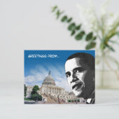 Salutations de... - Carte postale - Modèle (Debout devant)