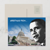 Salutations de... - Carte postale - Modèle (Devant / Derrière)