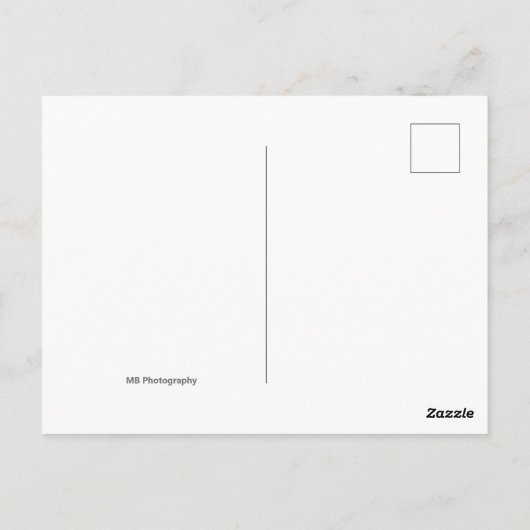 Salutations de carte postale nulle part (Dos)