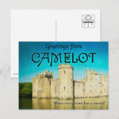 Salutations de Cartes postales de Camelot (Devant / Derrière)
