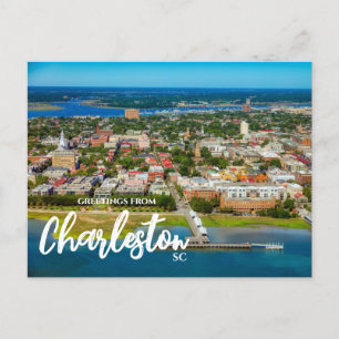 Salutations de Charleston, SC Carte postale Pittor