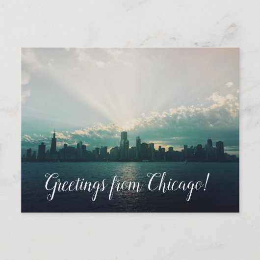 Salutations de Chicago Illinois Carte postale de v (Devant)
