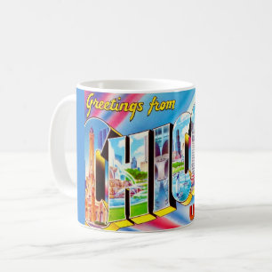 Salutations de Chicago Tasse Couleur Folle Colorée