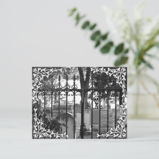 Salutations de cimetière ! - Carte postale #4 (Debout devant)