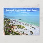 Salutations De Clearwater Beach, Floride Carte Pos (Devant)