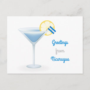 Salutations de Cocktail Carte de vacances Nicaragu