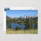 Salutations de Colorado Carte postale (Devant / Derrière)