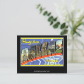 Salutations de Dallas Carte postale vintage (Debout devant)
