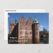 Salutations de Danemark Castle Carte Postale Pitto (Devant / Derrière)