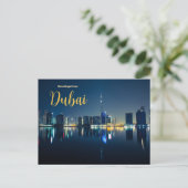Salutations de Dubaï Carte postale Paysage urbain (Debout devant)