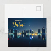 Salutations de Dubaï Carte postale Paysage urbain (Devant / Derrière)