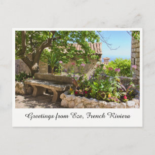 Salutations de Eze, Carte Postale Côte d'Azur