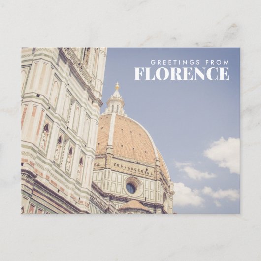 Salutations de Florence Italie Carte postale (Devant)