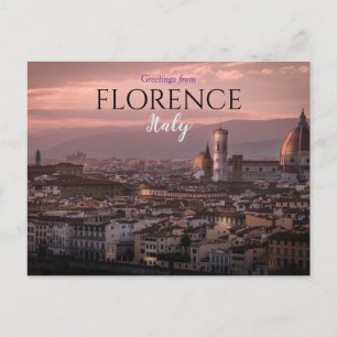 Salutations de Florence Italie Carte postale de vo