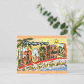 Salutations de Florida Travel Carte Postale (Debout devant)