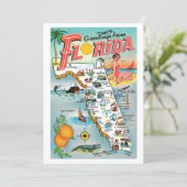 Salutations de Floride 5x7 Grande Carte Postale (Debout devant)