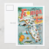 Salutations de Floride 5x7 Grande Carte Postale (Devant / Derrière)