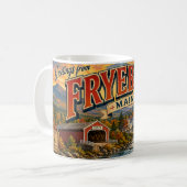 Salutations de Fryeburg Maine Tasse à café (Devant gauche)