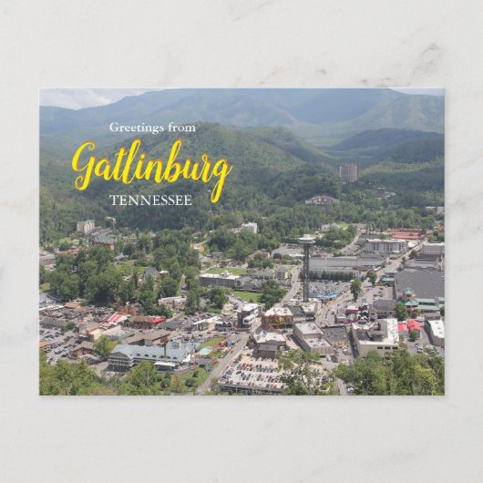 Salutations de Gatlinburg Tennessee Carte postale (Devant)