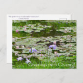 Salutations de Giverny ! Carte postale (Devant / Derrière)