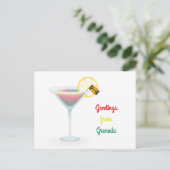 Salutations De Grenade Cocktail Carte de vacances (Debout devant)
