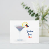 Salutations de Haiti Cocktail Carte de vacances (Debout devant)
