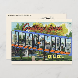 Salutations de Huntsville, AL Carte postale