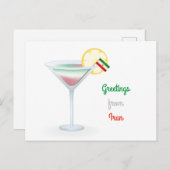 Salutations de Iran Cocktail Carte postale (Devant / Derrière)