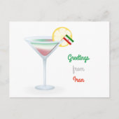 Salutations de Iran Cocktail Carte postale (Devant)